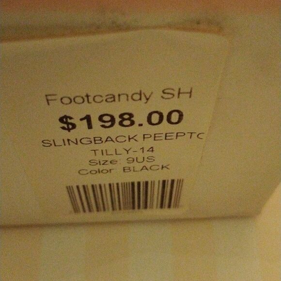 Footcandy Black Patent Peep Toe Pump - Picture 7 of 11